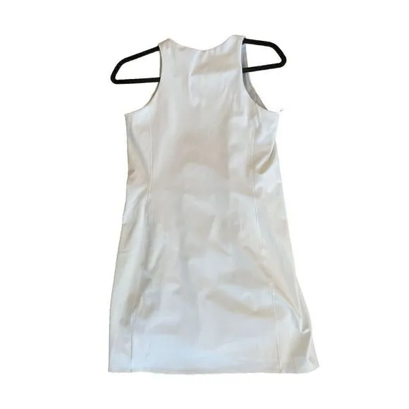 Spanx the get moving zip front easy access dress for women - size Small White