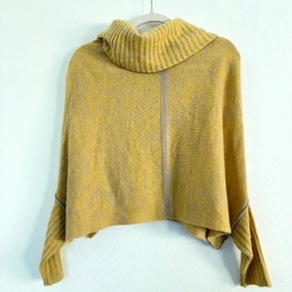 Sparrow Cashmere Wrap Shrug Gold Anthropologie XS Cozy Luxury Boho Chic Timeless