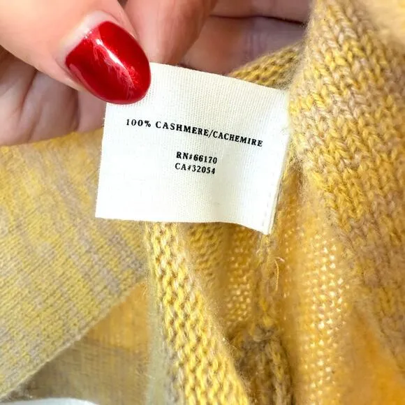 Sparrow Cashmere Wrap Shrug Gold Anthropologie XS Cozy Luxury Boho Chic Timeless