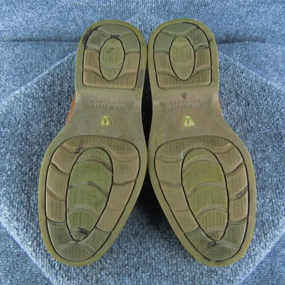 Sperry Gold Cup Men Penny Loafer Shoes Size 7.5 Medium Brown Leather Slip‎ On