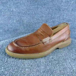 Sperry Gold Cup Men Penny Loafer Shoes Size 7.5 Medium Brown Leather Slip‎ On