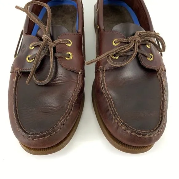 SPERRY Original 2-Eye Top-Sider Boat Loafer Amaretto Brown 11.5
