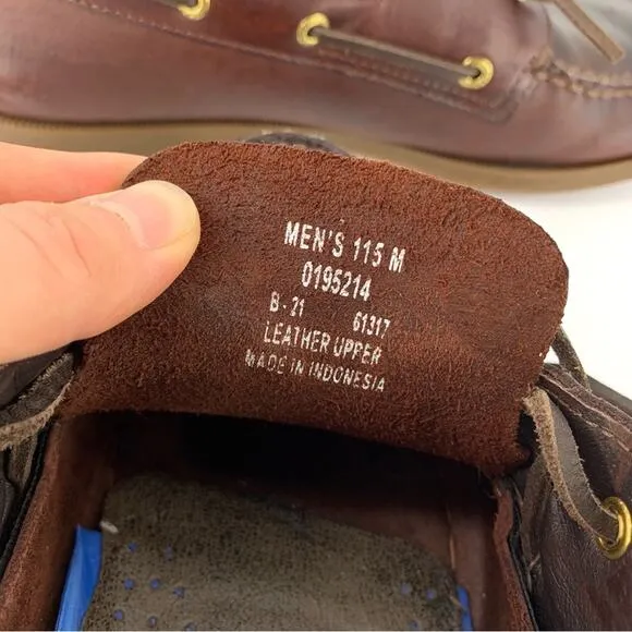 SPERRY Original 2-Eye Top-Sider Boat Loafer Amaretto Brown 11.5