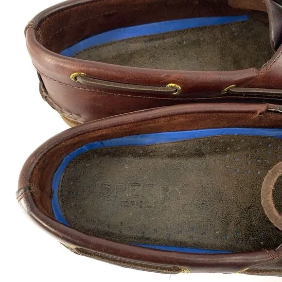 SPERRY Original 2-Eye Top-Sider Boat Loafer Amaretto Brown 11.5