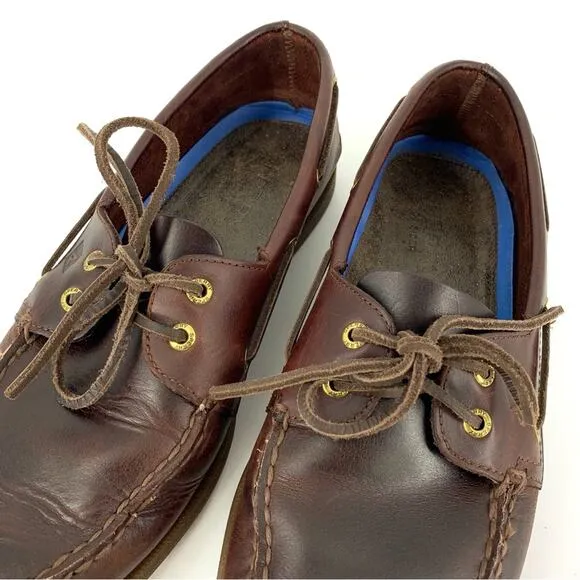 SPERRY Original 2-Eye Top-Sider Boat Loafer Amaretto Brown 11.5