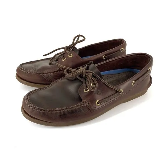 SPERRY Original 2-Eye Top-Sider Boat Loafer Amaretto Brown 11.5