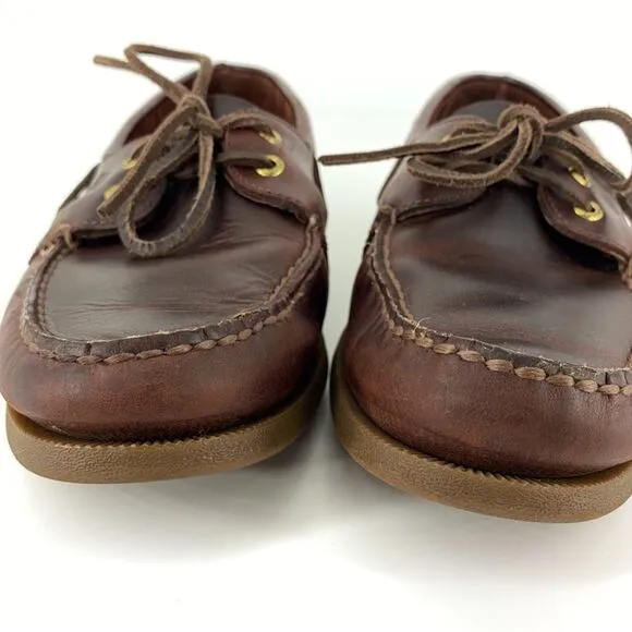 SPERRY Original 2-Eye Top-Sider Boat Loafer Amaretto Brown 11.5