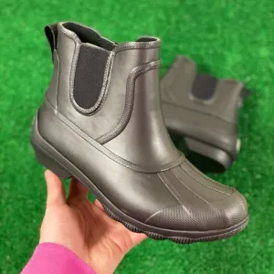 Sperry Syren Cove Mid Top Mens Weatherproof Rain Boots Black STS85677 NEW Size 7