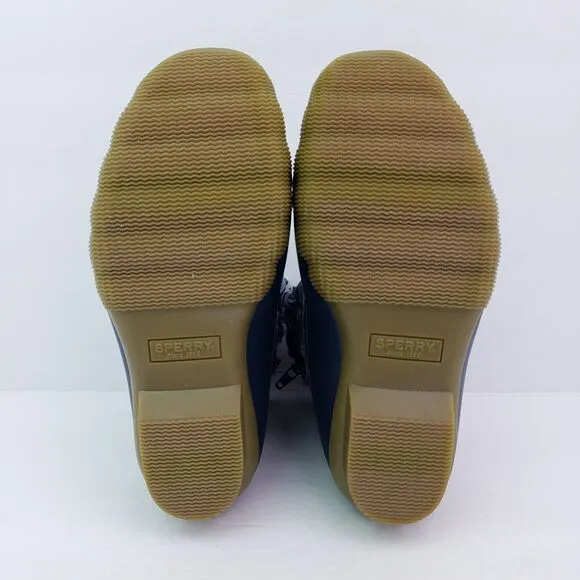 Sperry Top Sider Saltwater Toddler Size 13 Blue Plaid Wool Waterproof Duck Boots