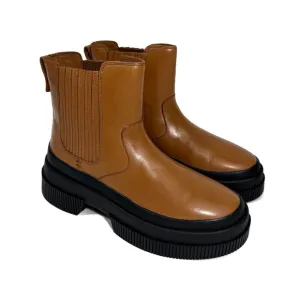 Sperry Women’s Size 7.5 Tan Brown Highland Chelsea Chunky Leather Boots New