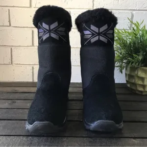 Sporto Black Suede Waterproof Winter Boots