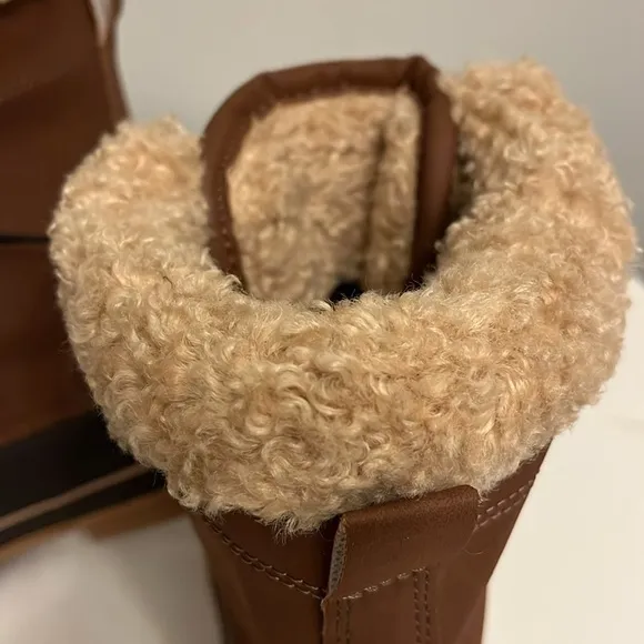 SPORTO NWT Duck Boots Waterproof Faux Fur Winter boots Women's Sz 7.5M