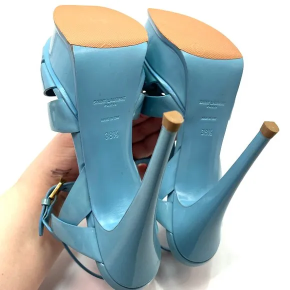 🌷❤️‍🔥SPRING SALE 🔥 FINAL PRICE🌷💥Saint Laurent Tribute Patent Sandals 38.5