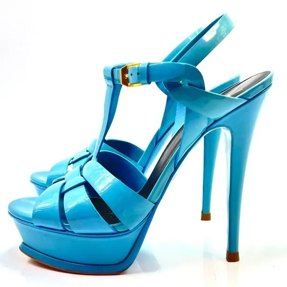🌷❤️‍🔥SPRING SALE 🔥 FINAL PRICE🌷💥Saint Laurent Tribute Patent Sandals 38.5