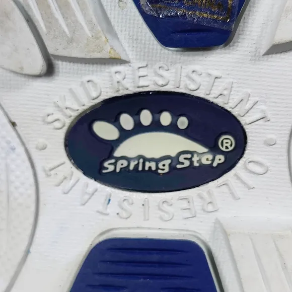 Spring Step Berman Pro Men's Leather Slip Resistant White Shoes Sz 9.5-10, EU 43