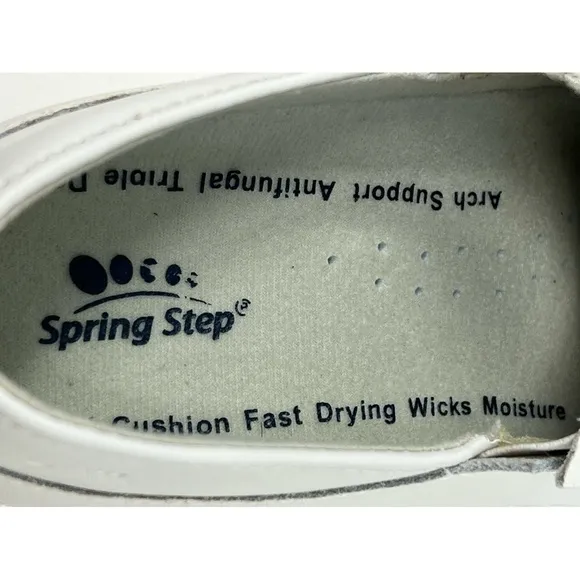Spring Step Professional MANILA Women’s Off White Slip Resistant Work Shoes 5.5M