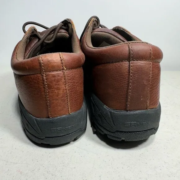 SR Max Slip Resistant Steel Toed Men's Size 10 Brown Work Shoes