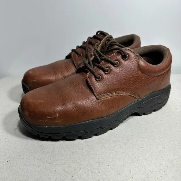 SR Max Slip Resistant Steel Toed Men's Size 10 Brown Work Shoes