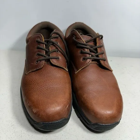 SR Max Slip Resistant Steel Toed Men's Size 10 Brown Work Shoes