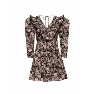 ST. ROCHE Belladonna Floral Hatfield Mini Dress Size 2 $370 Organic Cotton