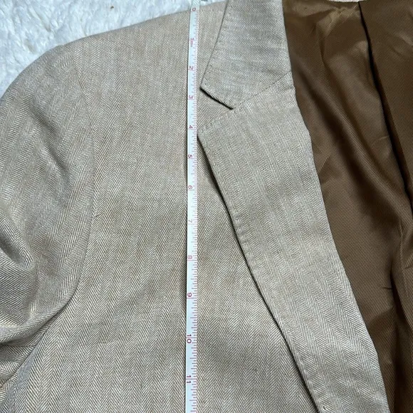 Stafford Mens Classic Fit Sport Coat Linen Blend Business Casual Summer Wedding