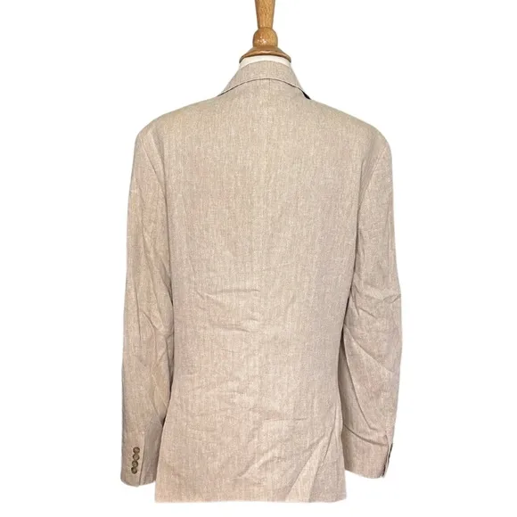 Stafford Mens Classic Fit Sport Coat Linen Blend Business Casual Summer Wedding