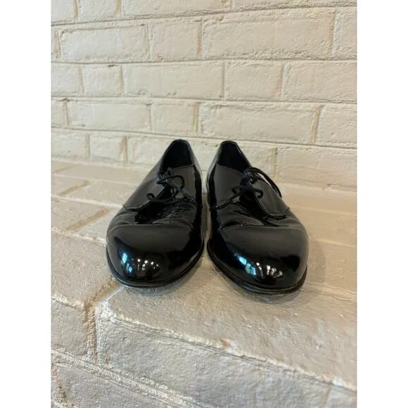 Stanley Blacker Couture Black Patent Leather Shoes 10.5