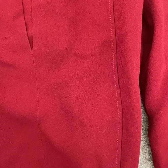 Stella McCartney crimson red belted mini dress 40