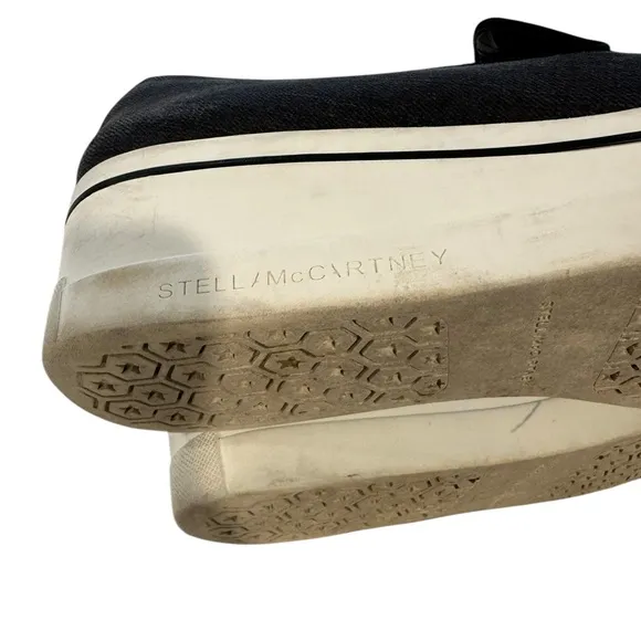 Stella McCartney Women's Black Slip-On Star Platform Shoes- Size 8