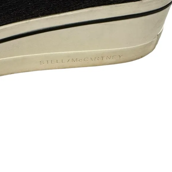 Stella McCartney Women's Black Slip-On Star Platform Shoes- Size 8