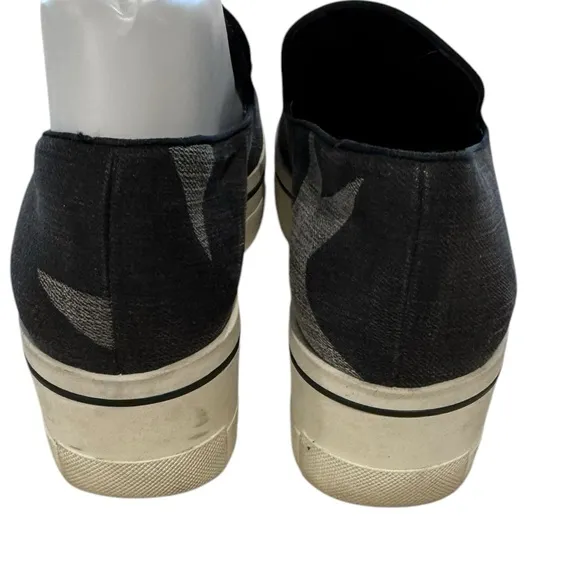 Stella McCartney Women's Black Slip-On Star Platform Shoes- Size 8