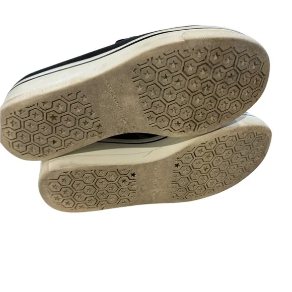 Stella McCartney Women's Black Slip-On Star Platform Shoes- Size 8