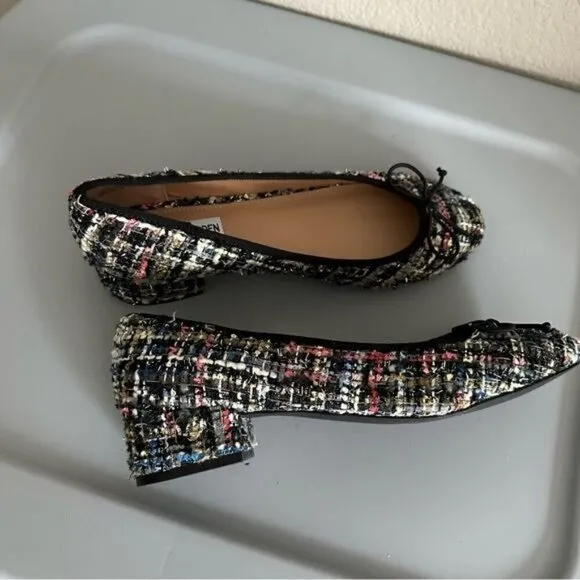 Steve Madden Cherish Women's Multicolored Tweed Pump Shoes Size 9.5