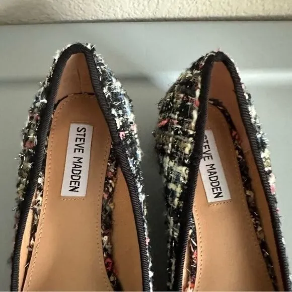 Steve Madden Cherish Women's Multicolored Tweed Pump Shoes Size 9.5