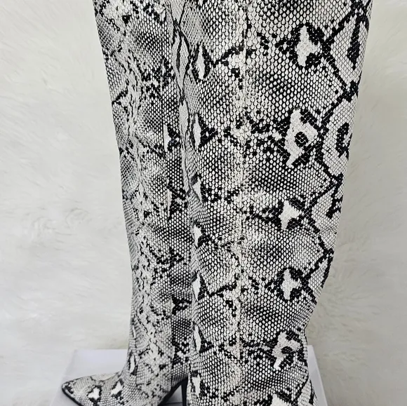 Steve Madden Ranger BLK/White Snake Boots