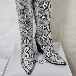 Steve Madden Ranger BLK/White Snake Boots