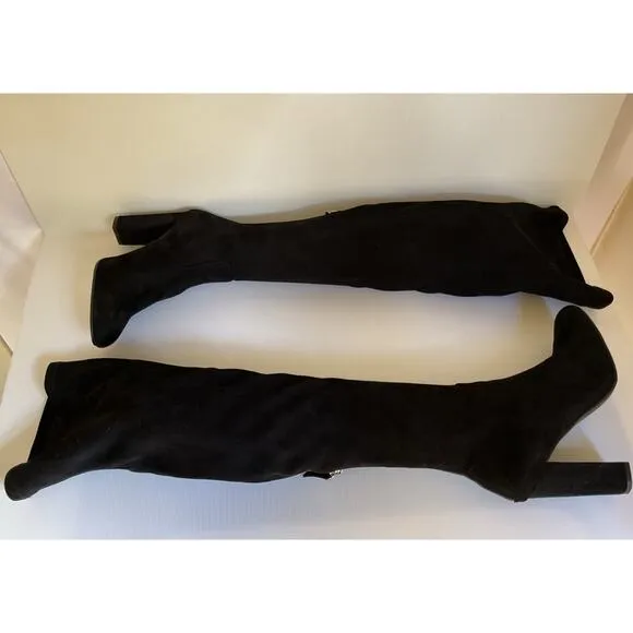 Steve Madden Women's Over the Knee Thigh High Boots  Almond Toe  Mid Heels  7.5