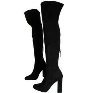 Steve Madden Women's Over the Knee Thigh High Boots  Almond Toe  Mid Heels  7.5