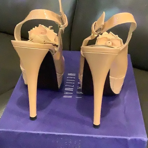 Stuart Weitzman Camel Kinbow Size 9 Platform Heels