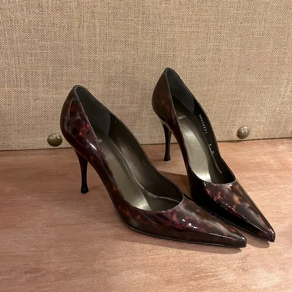 Stuart Weitzman designer Heels tortoiseshell power pumps heels
