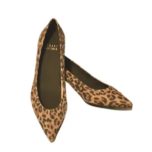 Stuart Weitzman Leopard Print Minimalist Classic Quiet Kitten Heel |Sz. 5.5M