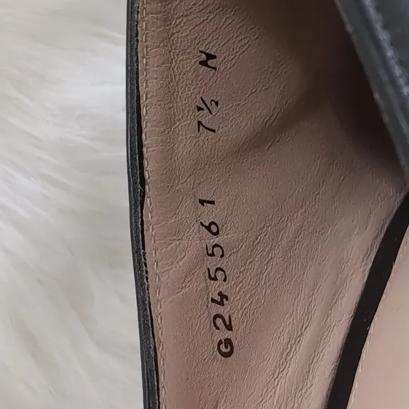 Stuart Weitzman Mira Nero Crush Napa Leather Heeled Mules Size 7.5