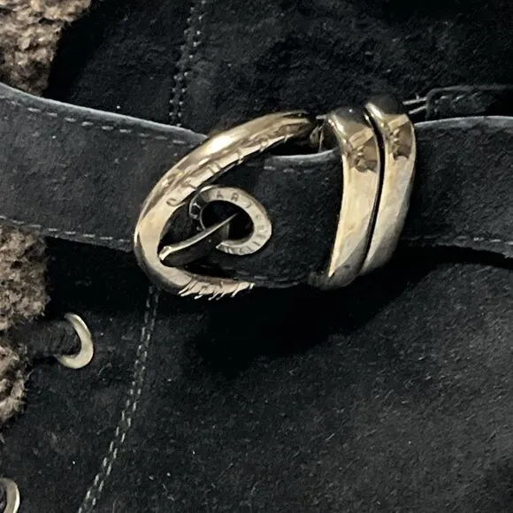 Stuart Weitzman Women’s Rodney black sport suede snow winter boots Size 9.5