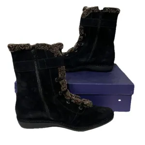 Stuart Weitzman Women’s Rodney black sport suede snow winter boots Size 9.5