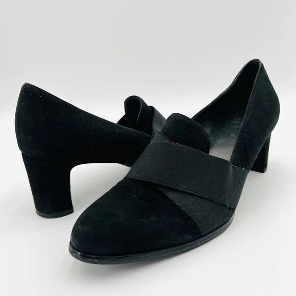 Stuart Weitzman Suede Black Pumps Size 9
