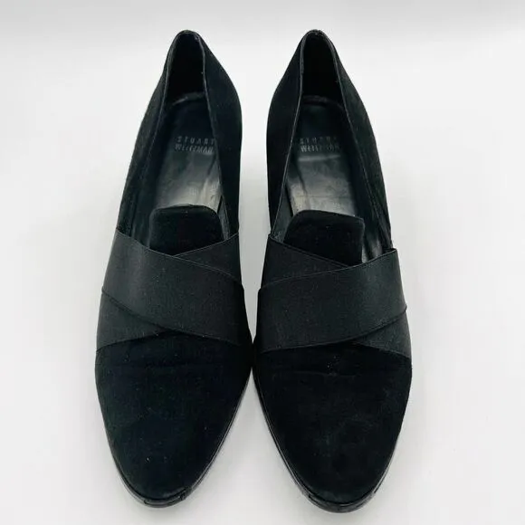 Stuart Weitzman Suede Black Pumps Size 9