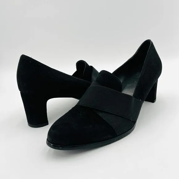 Stuart Weitzman Suede Black Pumps Size 9