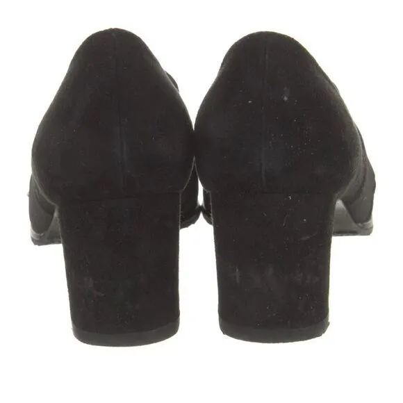 Stuart Weitzman Suede Black Pumps Size 9