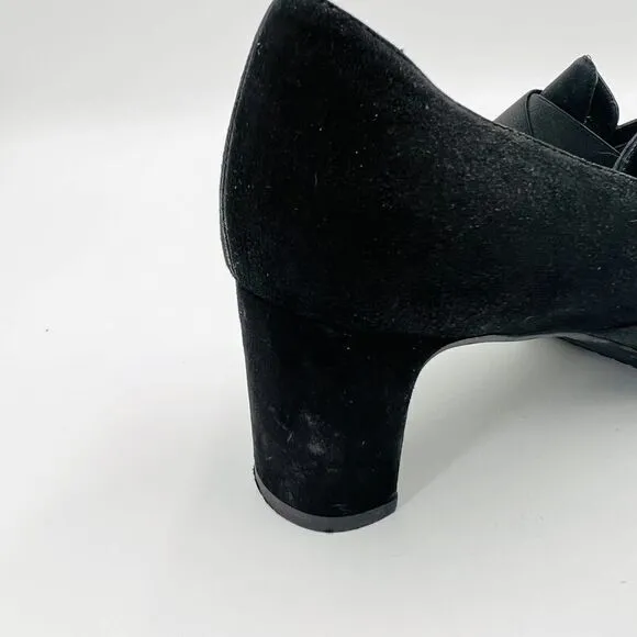 Stuart Weitzman Suede Black Pumps Size 9