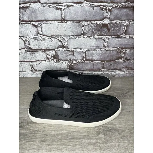 SUAVS The Barton Black Knit Fabric Slip On Casual Shoes Men Sz 11M US/44EU